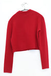 SWAYING/KNIT cashmere stand collar short cardigan SW24RE1T06 red